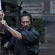 Hiroyuki Sanada prepares to unhand his opponent on Westworld.